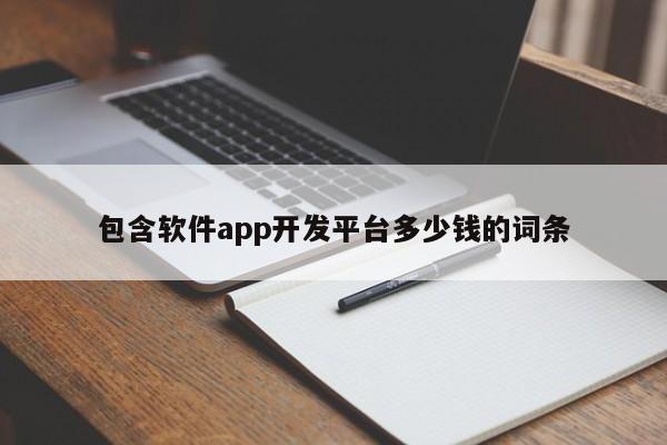 包含软件app开发平台多少钱的词条