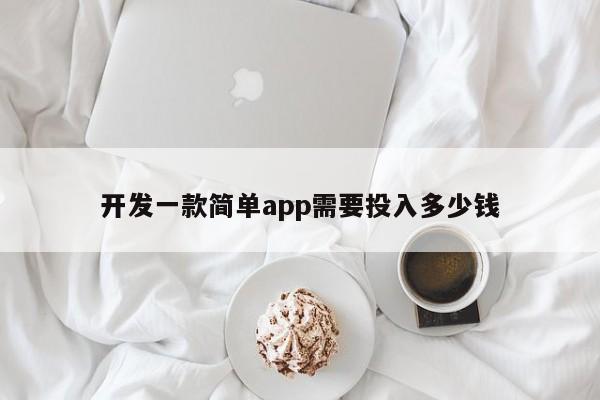 开发一款简单app需要投入多少钱