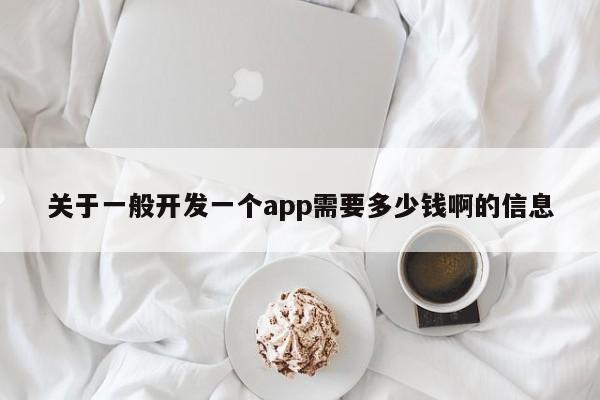 关于一般开发一个app需要多少钱啊的信息